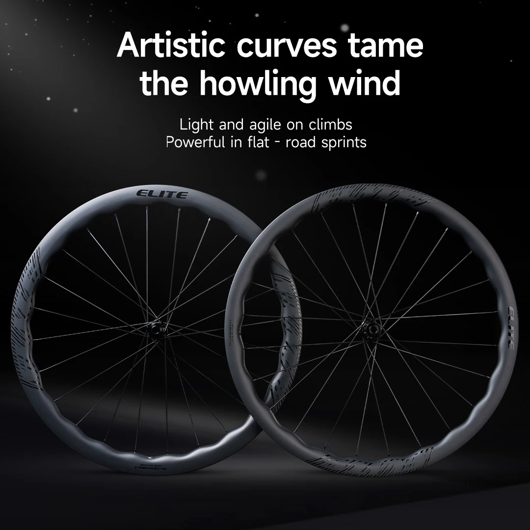 Карбоновые колеса ELITEWHEELS FLOW Disk 700c